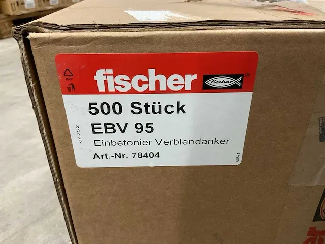 Fischer - ebv 95 - 78404 - doos á 500 stuks betonpluggen - afbeelding 3 van  3