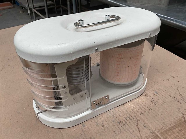 Fischer 2270 w157 vintage marine barograph - afbeelding 3 van  7