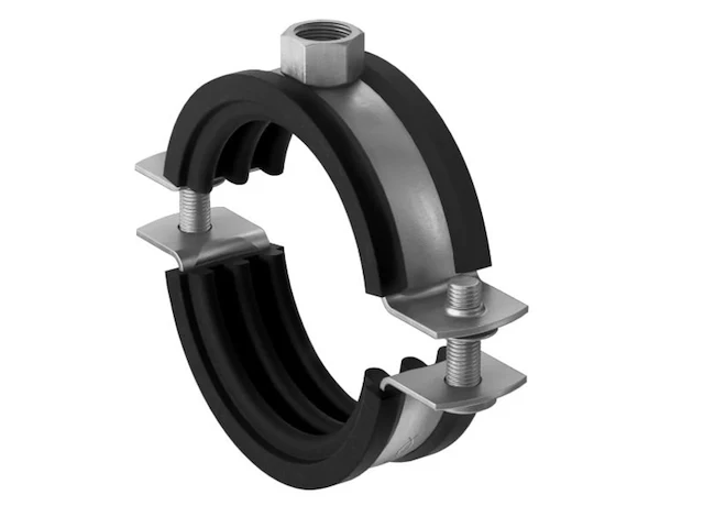 Fischer pijpklem, zwart, roestvrij staal, 31 - 38 mm, 2,54 cm (1), epdm, roestvrij staal - afbeelding 2 van  2