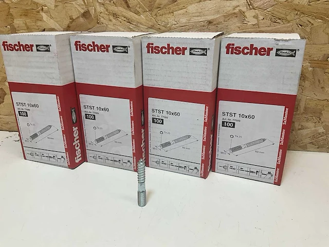 Fischer stst 10x60 stokschroef (400x) - afbeelding 1 van  4