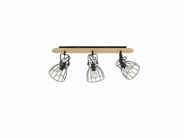 Fischer&honsel de plafondlamp metaal 40 w zwart - afbeelding 1 van  3