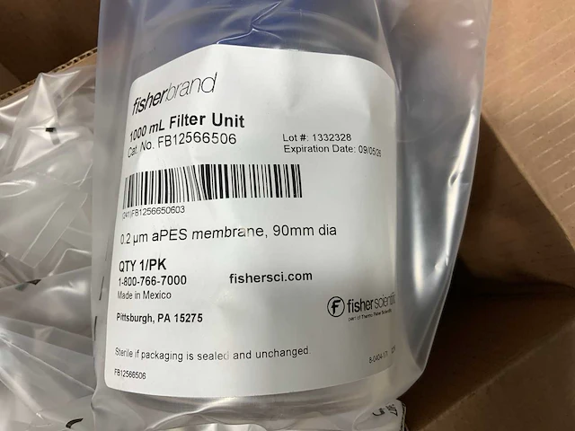 Fisherscientific 1000 ml laboratorium filterunit (20x) - afbeelding 4 van  4
