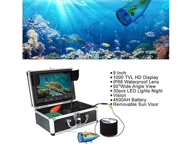 Fishfinder camera set + 50m kabel - afbeelding 2 van  2