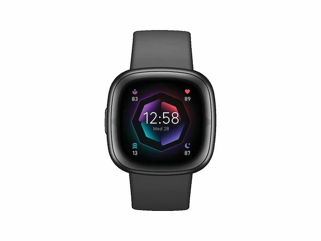Fitbit sense 2 - smartwatch heren en dames - zwart - afbeelding 1 van  2