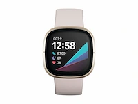Fitbit sense advanced smartwatch wit/ soft gold stainless steel - afbeelding 2 van  6