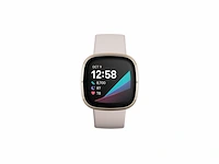 Fitbit sense advanced smartwatch wit/ soft gold stainless steel - afbeelding 3 van  6