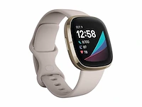 Fitbit sense advanced smartwatch wit/ soft gold stainless steel - afbeelding 4 van  6