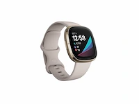 Fitbit sense advanced smartwatch wit/ soft gold stainless steel - afbeelding 1 van  6