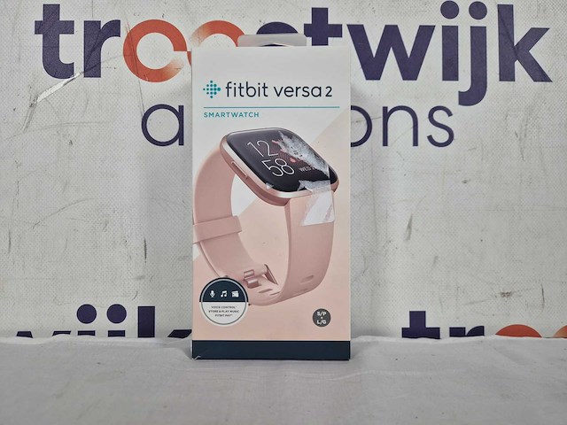 Fitbit versa 2 - smartwatch dames - roze koper - afbeelding 2 van  2