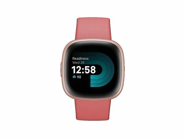 Fitbit versa 4 - smartwatch dames en heren - roze - afbeelding 1 van  3