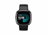 Fitbit versa 4 - smartwatch heren en dames - zwart - afbeelding 1 van  2