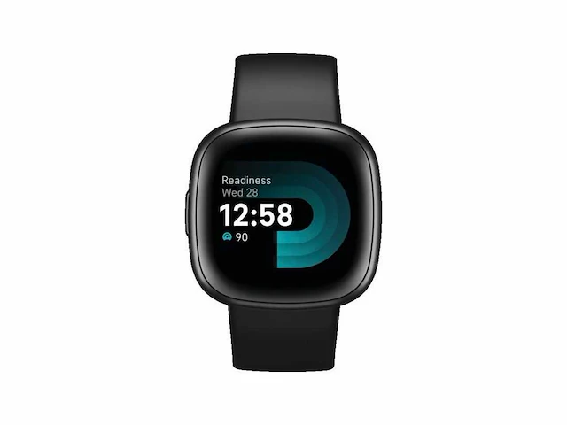 Fitbit versa 4 - smartwatch heren en dames - zwart - afbeelding 1 van  2