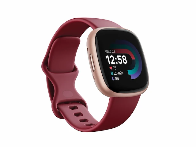Fitbit versa 4 smartwatch unisexadult framboosrood - afbeelding 1 van  6