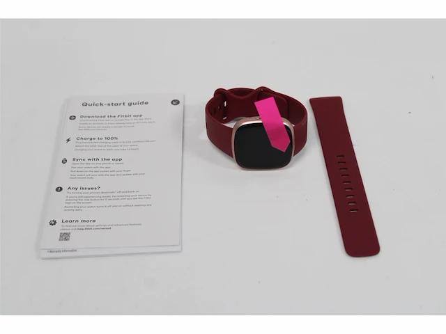 Fitbit versa 4 smartwatch unisexadult framboosrood - afbeelding 5 van  6