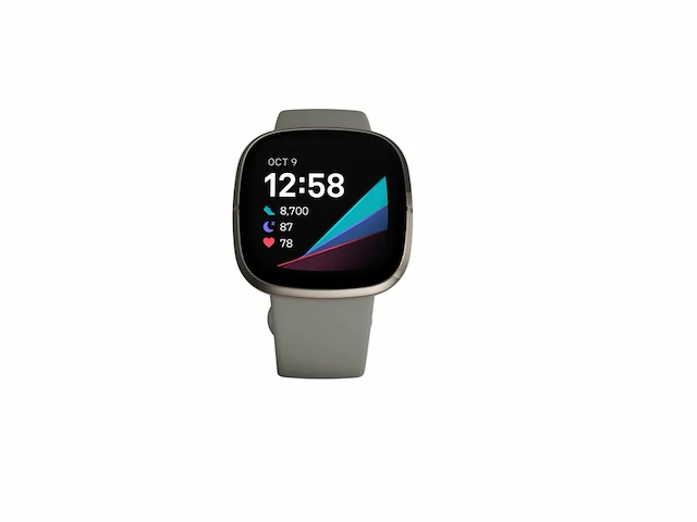 Fitbit versa sense oled spraakassistent amazon alexa, google assistant zilver grijs - afbeelding 1 van  6