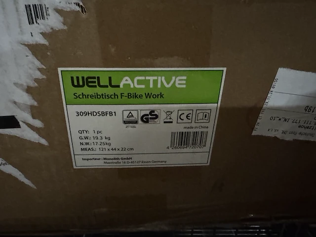 Fitness hometrainer opvouwbaar wellactive, f-bike - afbeelding 2 van  2