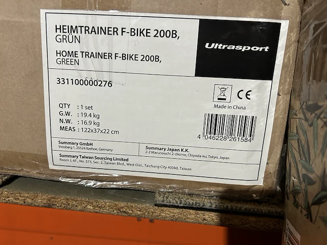 Fitness hometrainer ultrasport, f-bike 200b - afbeelding 3 van  4