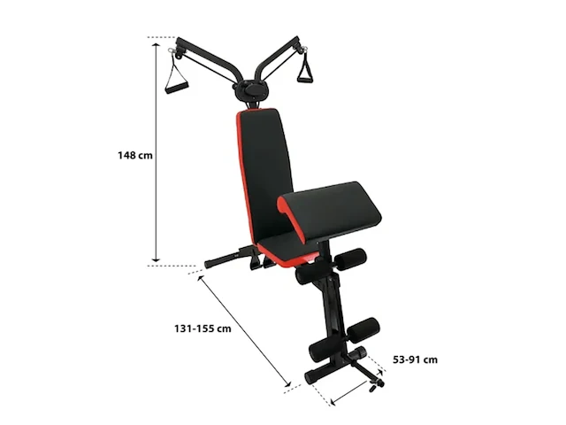 Fitness multifunctionele krachttrainer wellactive - afbeelding 2 van  5