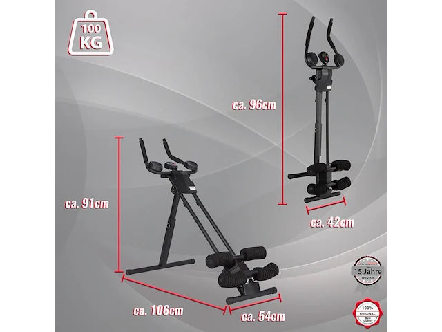 Fitness power buikspiertrainer ultrasport, ultra 150 - afbeelding 2 van  5