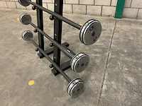 Fitness products bv 10-20kg halterset met rek - afbeelding 2 van  3