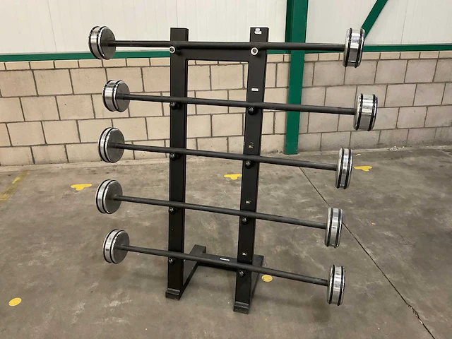 Fitness products bv 22-30kg halterset met rek - afbeelding 1 van  3