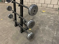 Fitness products bv 22-30kg halterset met rek - afbeelding 2 van  3