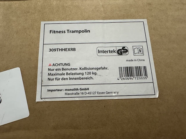 Fitness trampoline 126 cm wellactive - afbeelding 3 van  3