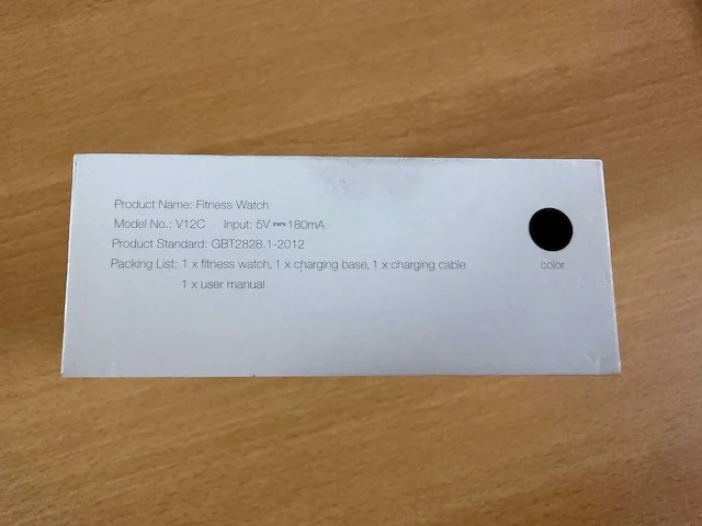 Fitness watch smartwatch v12c - afbeelding 3 van  3