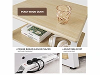 Fitueyes hifi av plank 4 niveau houten standaard met houten planken voor draaitafel dvd-speler xbox stand hifi rack - afbeelding 3 van  6