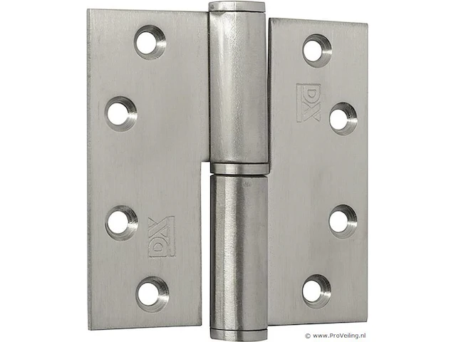 Fix kogelstiftpaumelle rechts 89x89mm rvs - afbeelding 1 van  1