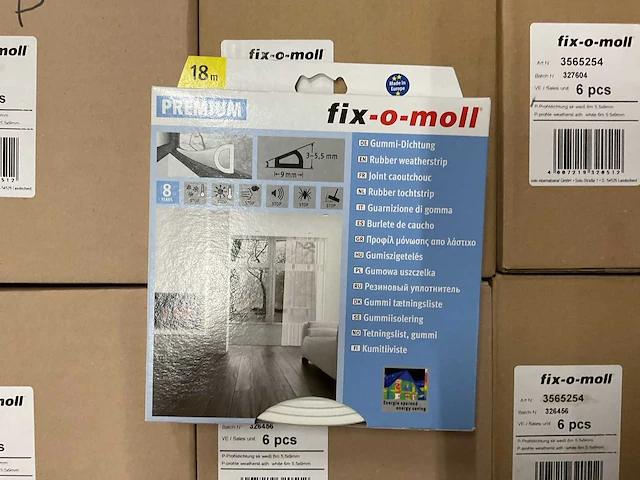 Fix-o-mol premium partij rubber tochtstrips, 119 verpakkingen - afbeelding 3 van  5