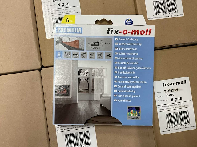 Fix-o-mol premium partij rubber tochtstrips, 119 verpakkingen - afbeelding 4 van  5