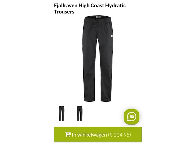 Fjallraven high coast hydratic trousers - afbeelding 1 van  4