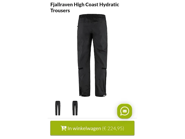 Fjallraven high coast hydratic trousers - afbeelding 2 van  4