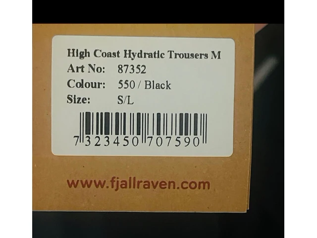 Fjallraven high coast hydratic trousers - afbeelding 3 van  4