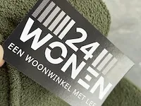 Fk fauteuil in mosgroen bouclé groen / zwart - afbeelding 6 van  7
