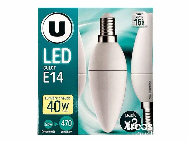 Flam led-lamp e14 3-pack - afbeelding 1 van  4