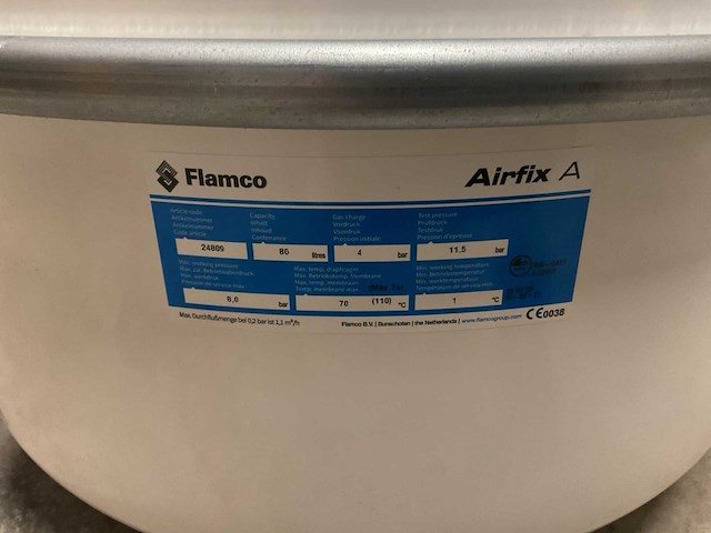 Flamco airfix a 80l expansievat - afbeelding 2 van  3