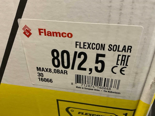 Flamco flexcon solar 80 expansievat - afbeelding 3 van  3