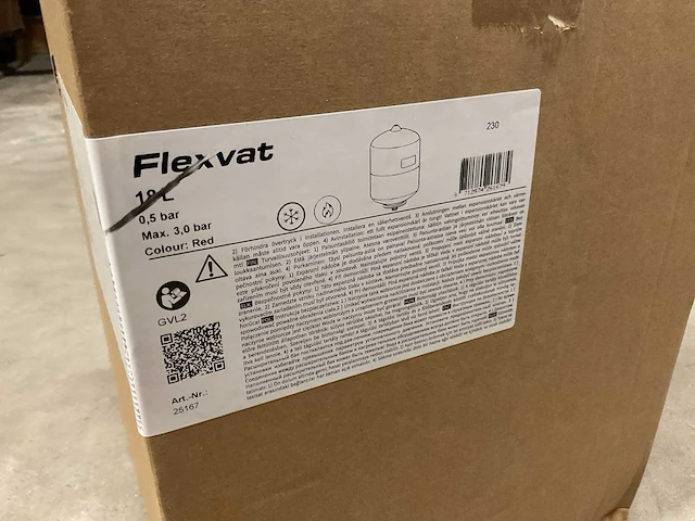 Flamco flexvat 18l expansievat - afbeelding 3 van  3