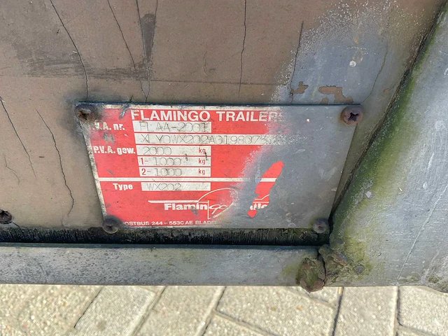 Flamingo - aanhangwagen tandemasser - afbeelding 9 van  12