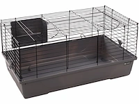 Flamingo cavia en dwergkonijnen kooi mobi s grijs/zwart 75 x 47 x 40 cm - afbeelding 2 van  2
