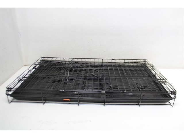 Flamingo draadkooi mezo zwart l 92x56x64 cm, met 2 deuren - afbeelding 2 van  3