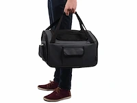 Flamingo honden autostoel ida grijs veilig, comfortabel en designvol ideaal voor beagle, cavalier king charles spaniel, cocker spaniel, shih tzu - afbeelding 2 van  3