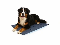 Flamingo koelmat voor honden/katten xxl 120x80 cm grijs - afbeelding 2 van  4