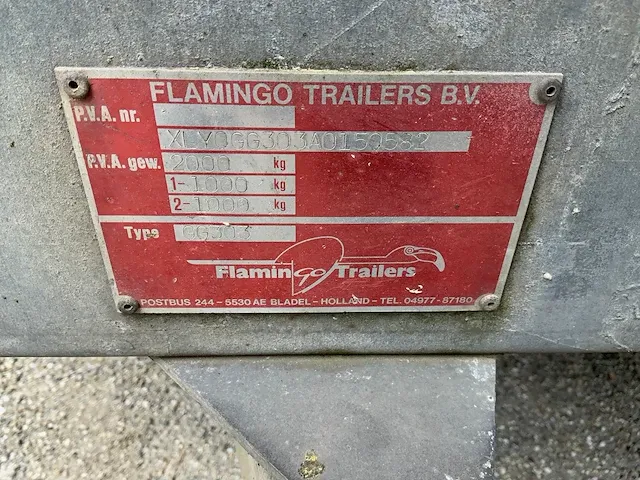 Flamingo plateauwagen - afbeelding 8 van  8
