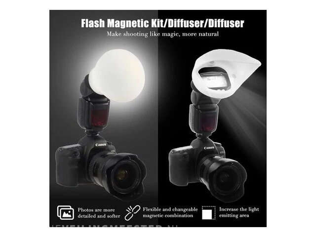 Flash diffuser light - softbox voor speedlight -fotografie easy hood - afbeelding 2 van  2