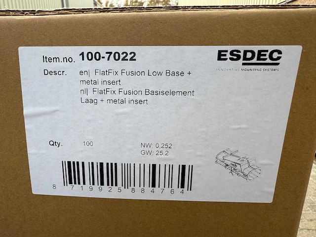 Flatfix fusion basiselement laag (1007022) - (100x) - afbeelding 2 van  2