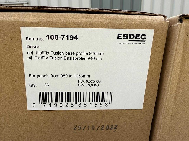 Flatfix fusion basisprofiel 940mm (1007194) - (216x) - afbeelding 2 van  2