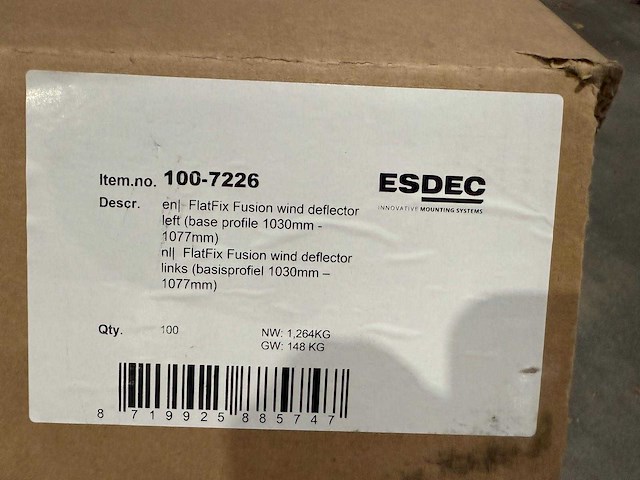 Flatfix fusion winddeflector links (1007226) - (30x) - afbeelding 2 van  2